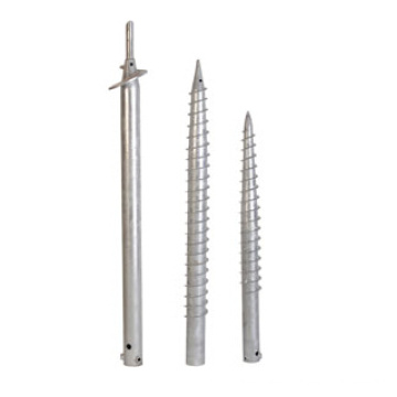 HDG or Powder Coated Steel Ground Screw Anchor for Building,